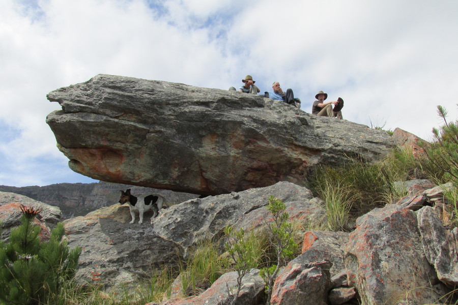 on the mountain